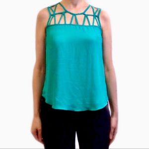 Naked Zebra green tank